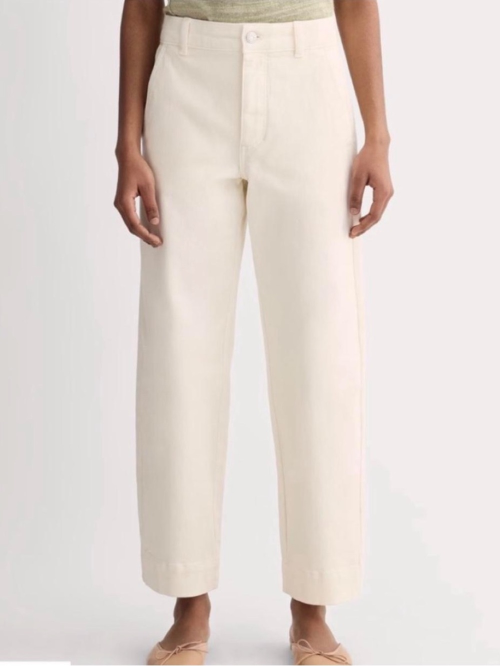 Everlane High-Rise Straight-Leg Crop Pants